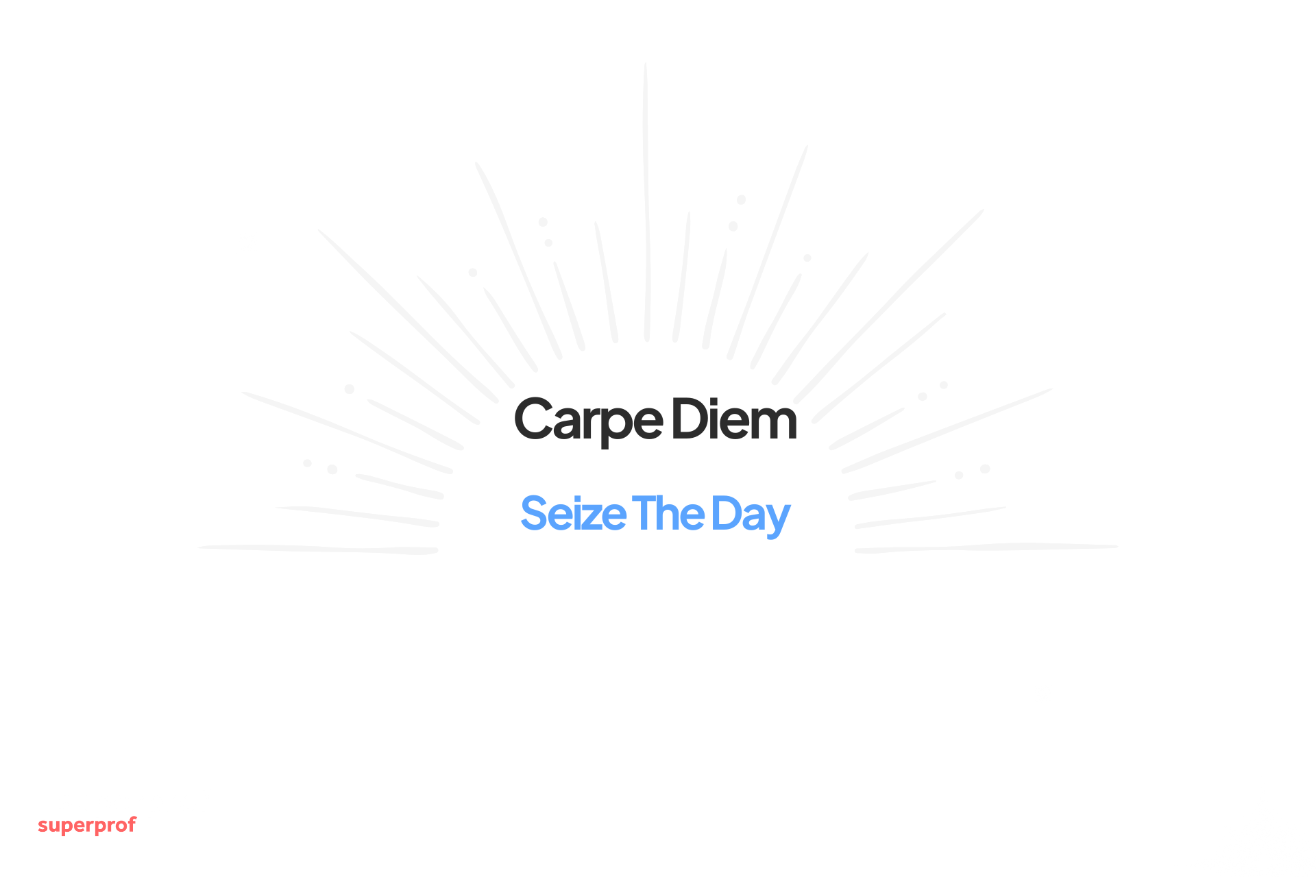 carpe diem quote with english translation 'seize the day'
