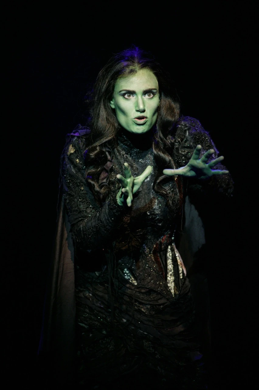 Idina Menzel as Elphaba.