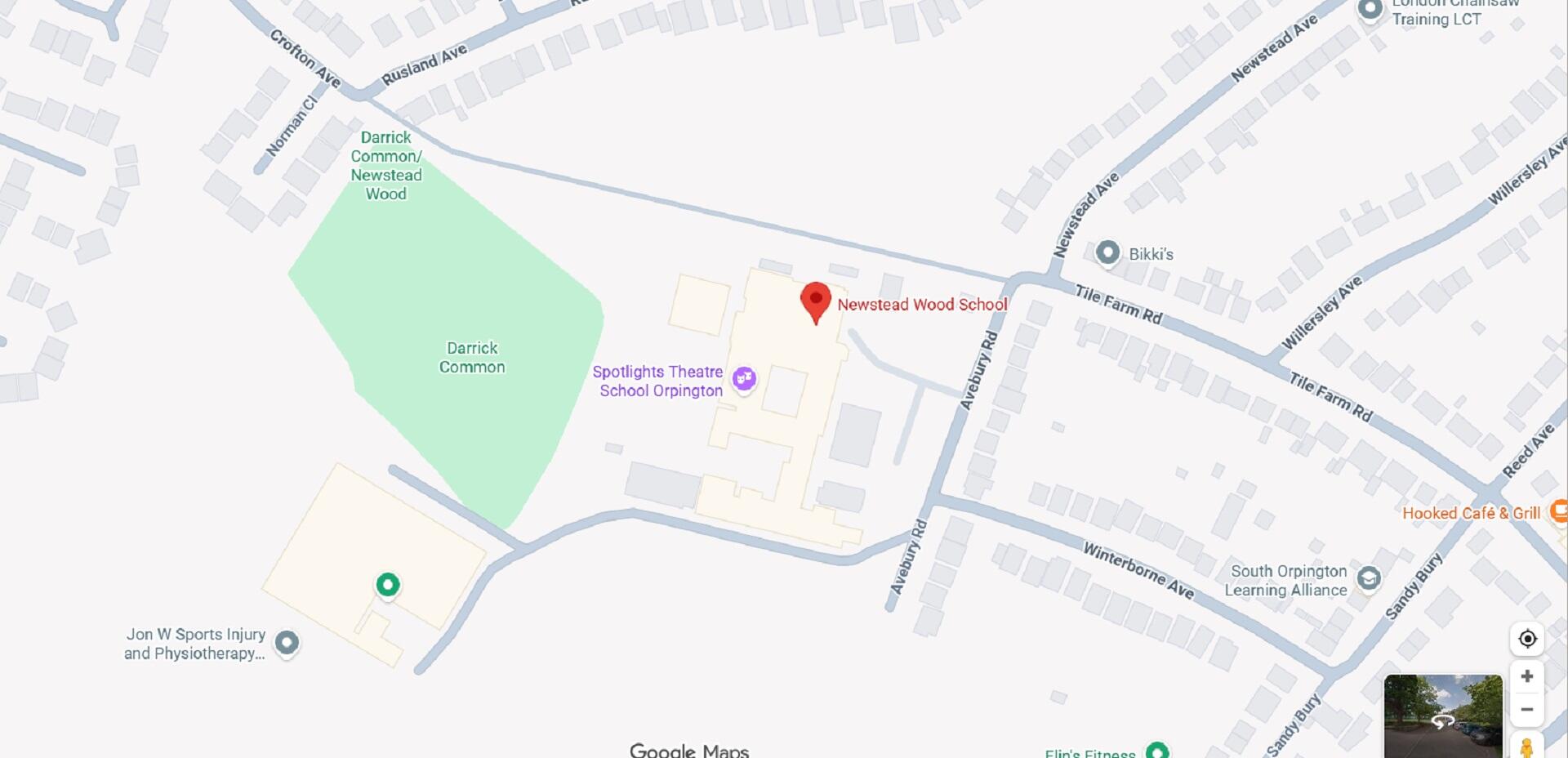 Locating a destination in London on a map.