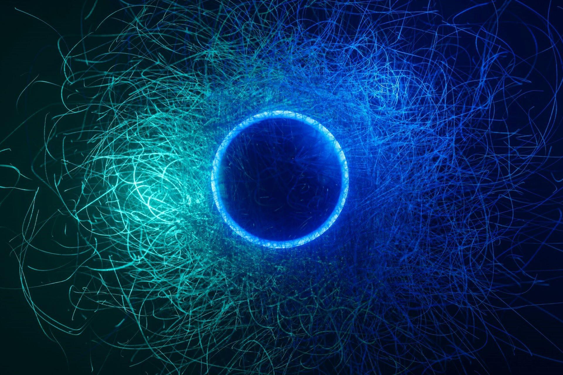 A visualisation of quantum tunnelling.