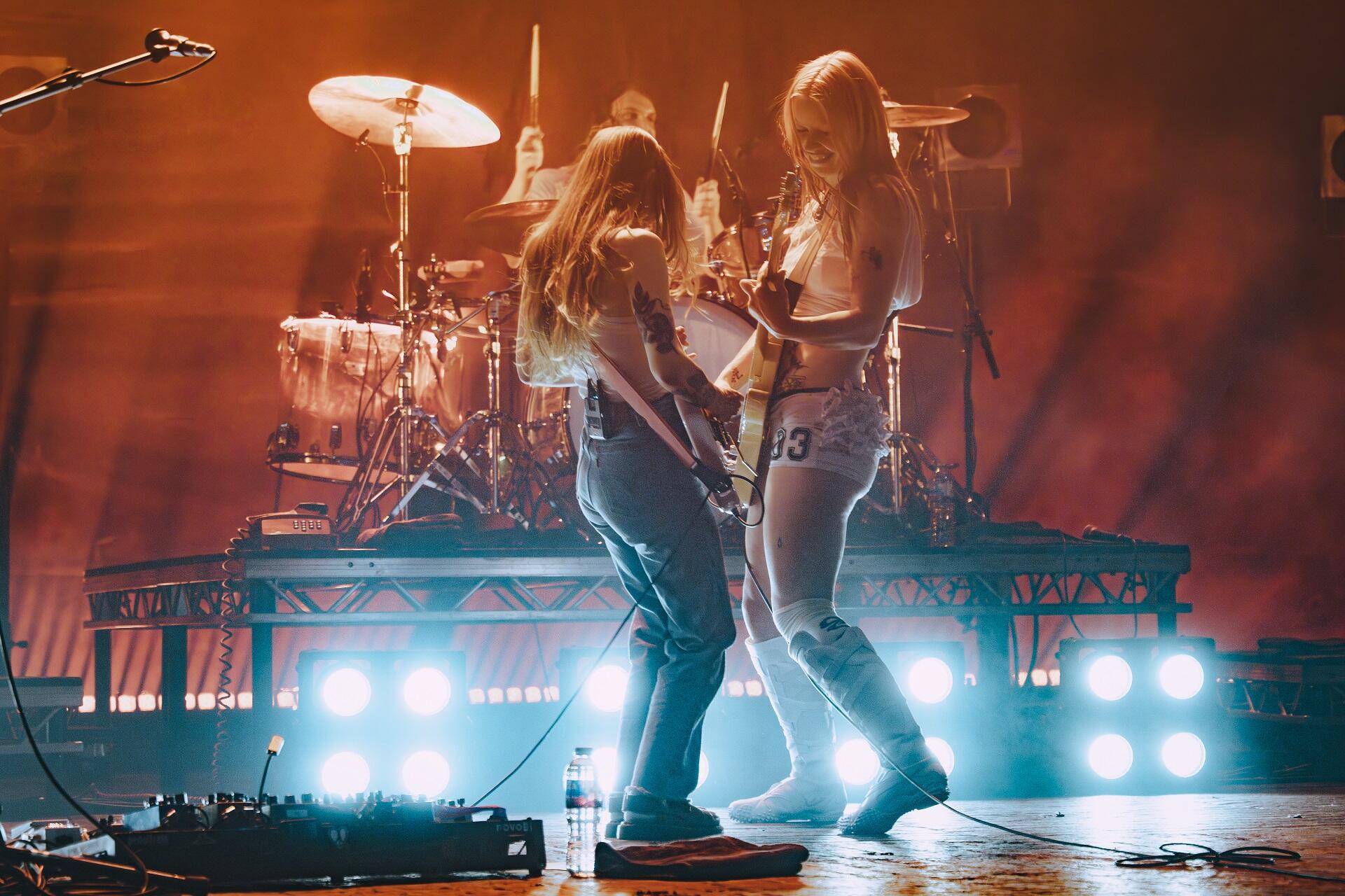 Wet leg performing on stage