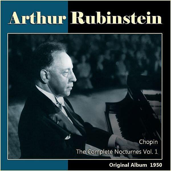 Album cover featuring Arthur Rubinstein playing piano, titled