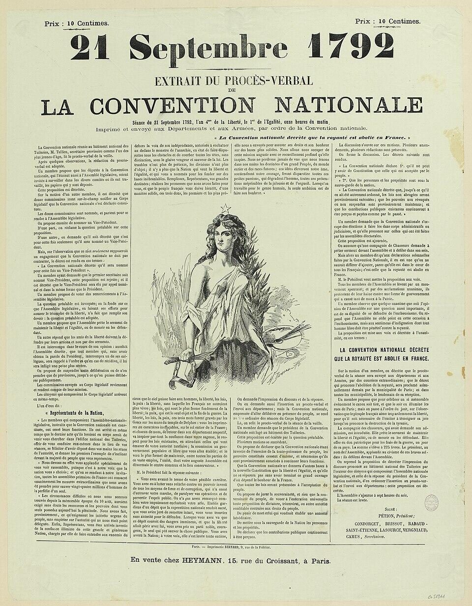 La Convention gazetesinin görüntüsü