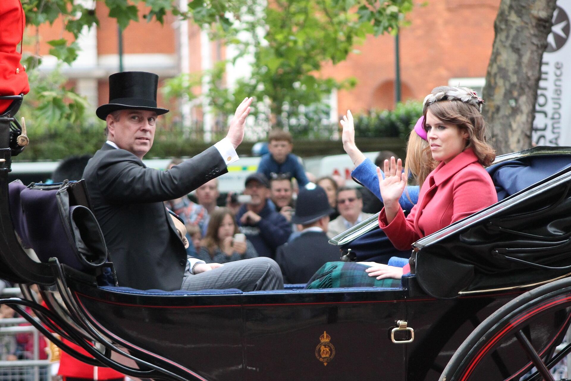 Andrew Mountbatten-Windsor and Princess Eugenie.