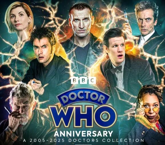 Επετειακή αφίσα της σειράς Doctor Who με τους διαφορετικούς ηθοποιούς που έχουν υποδυθεί τον πρωταγωνιστικό ρόλο