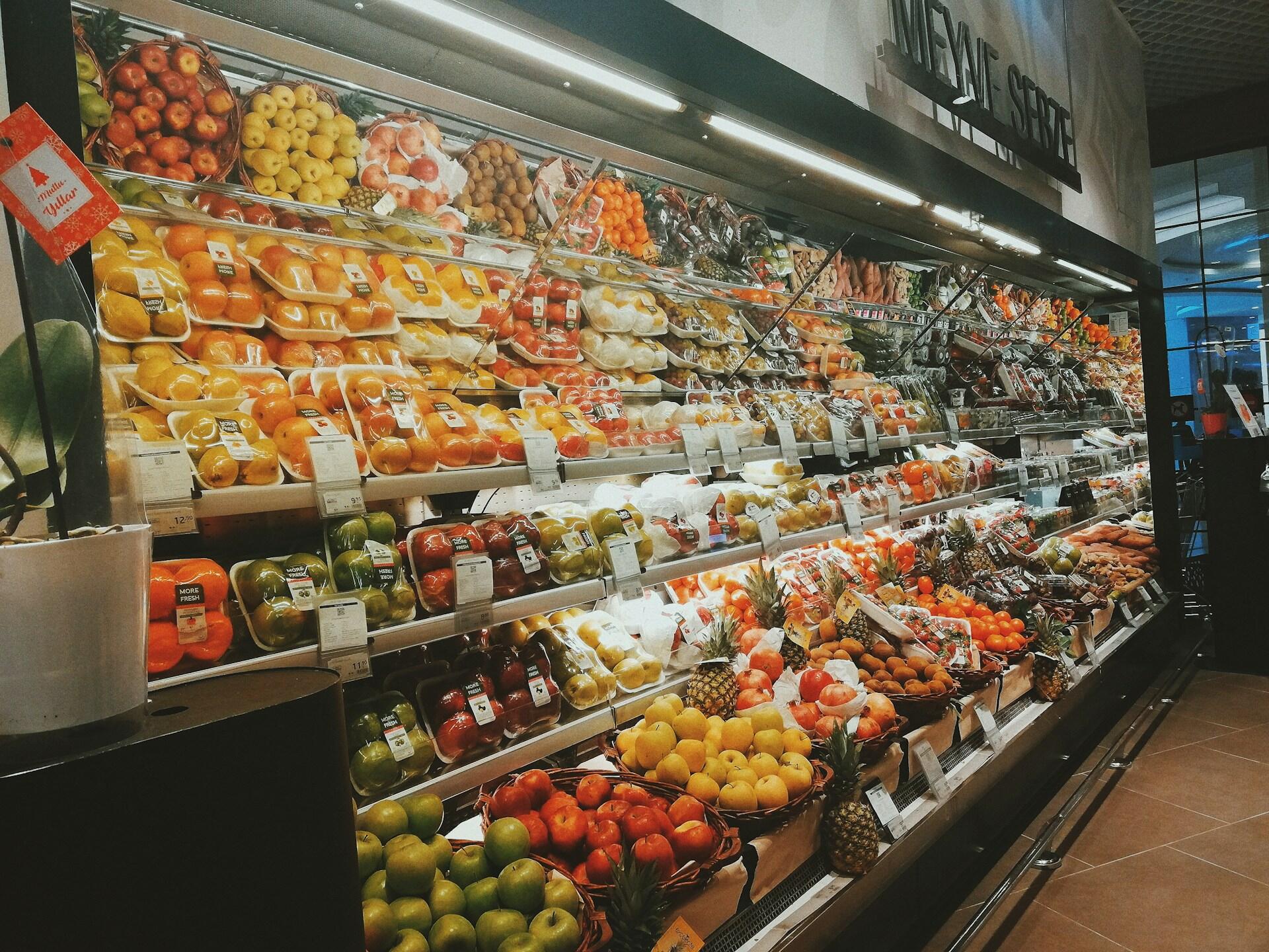 Odjel voća u supermarketu