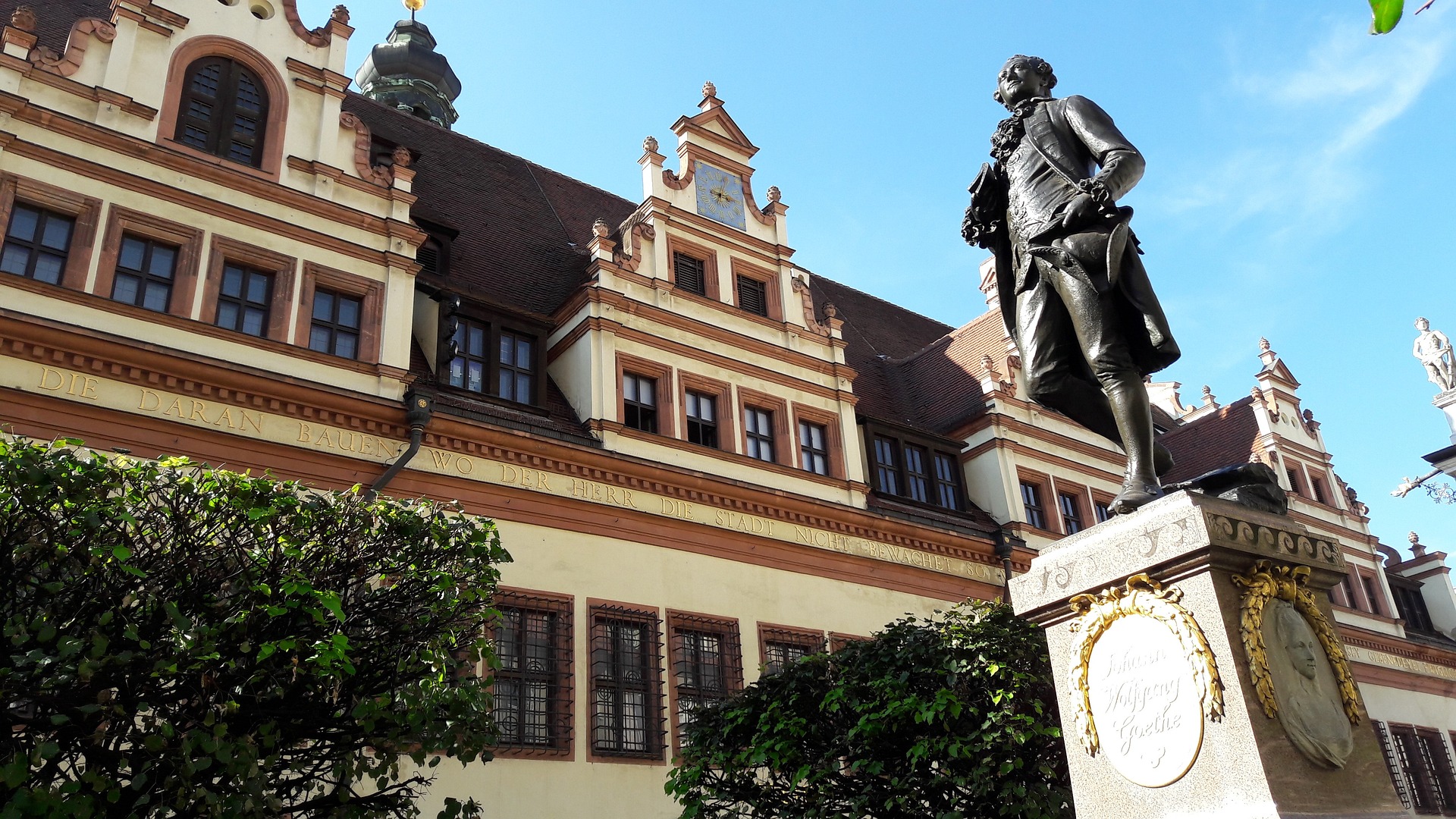 goethe szobor lipcsében