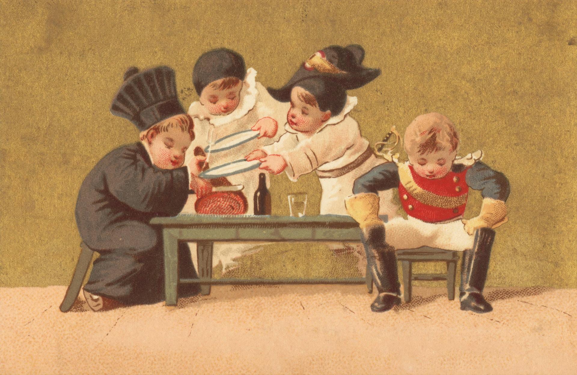 festmény kisgyerekekről