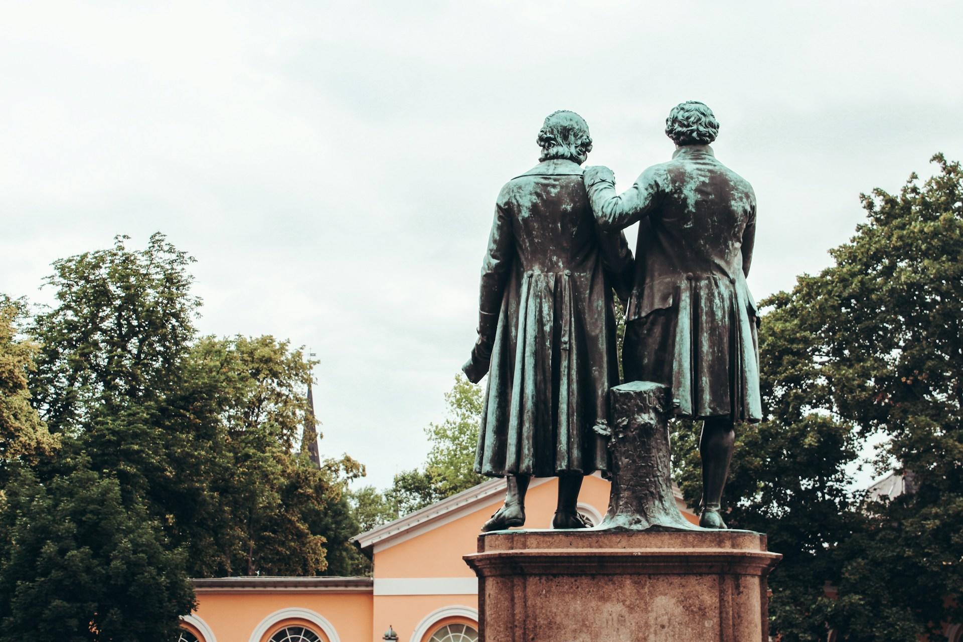 goethe és schiller szobra