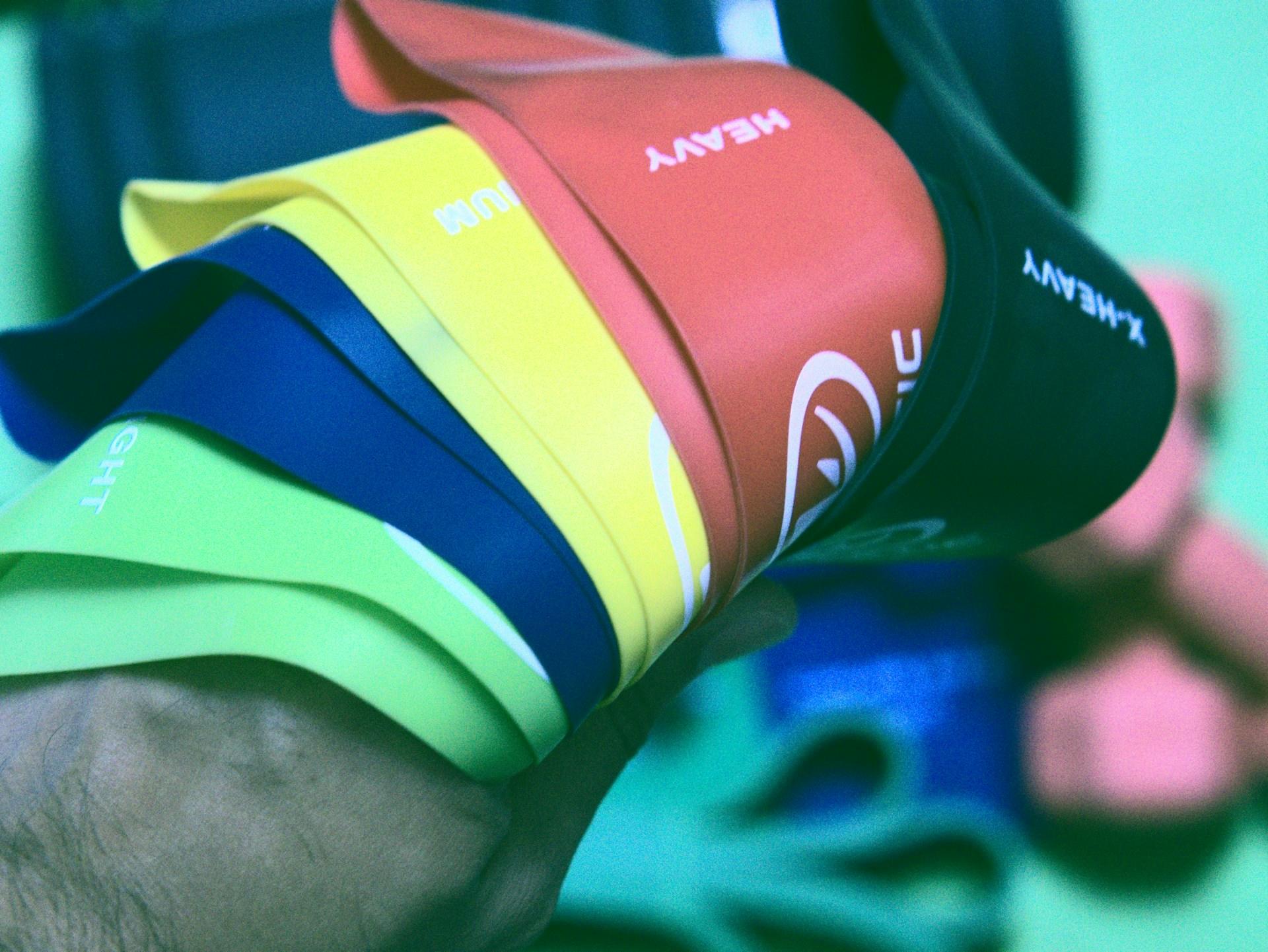 edzés gumiszalagokkal