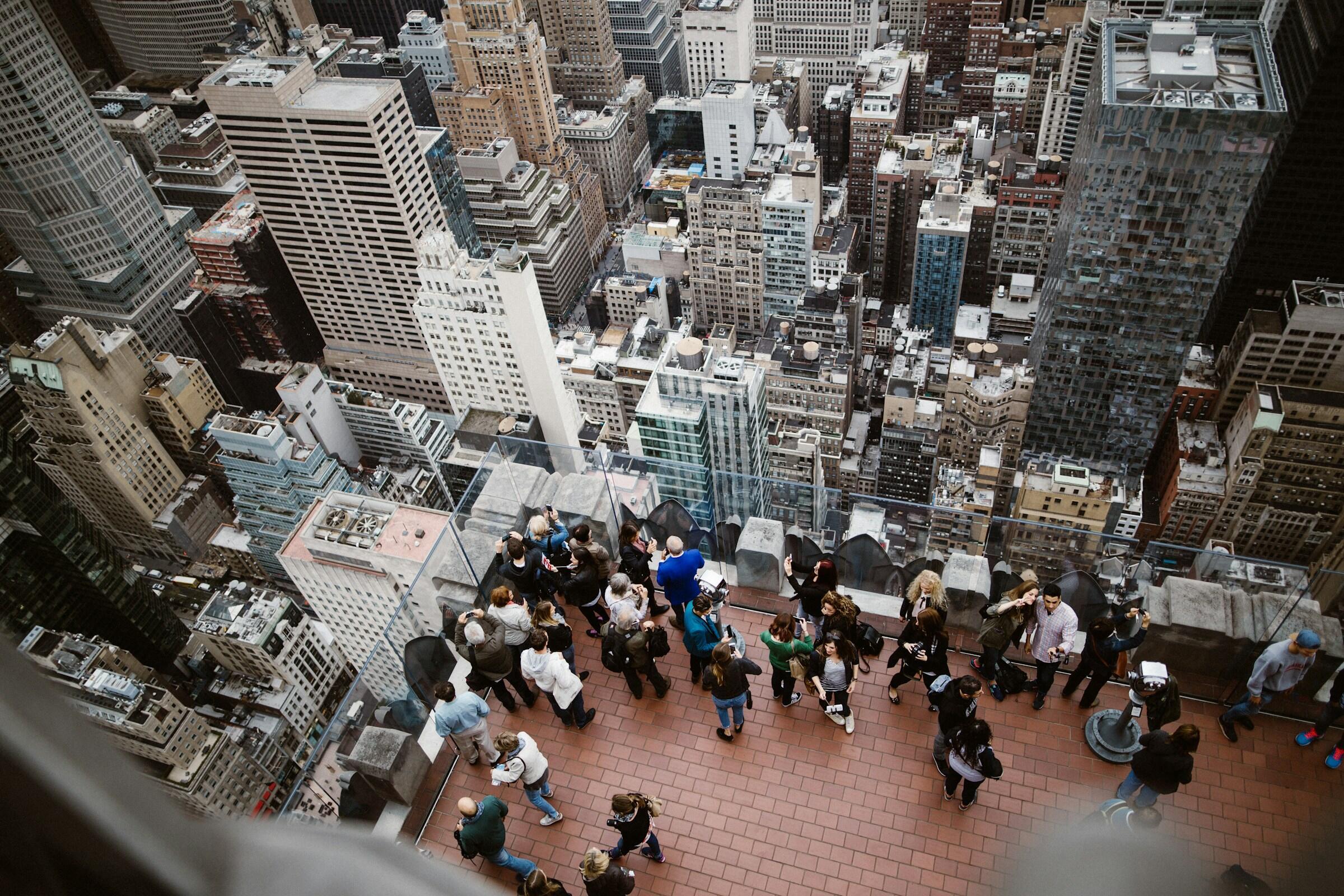 top of the rock kilátó new yorkban