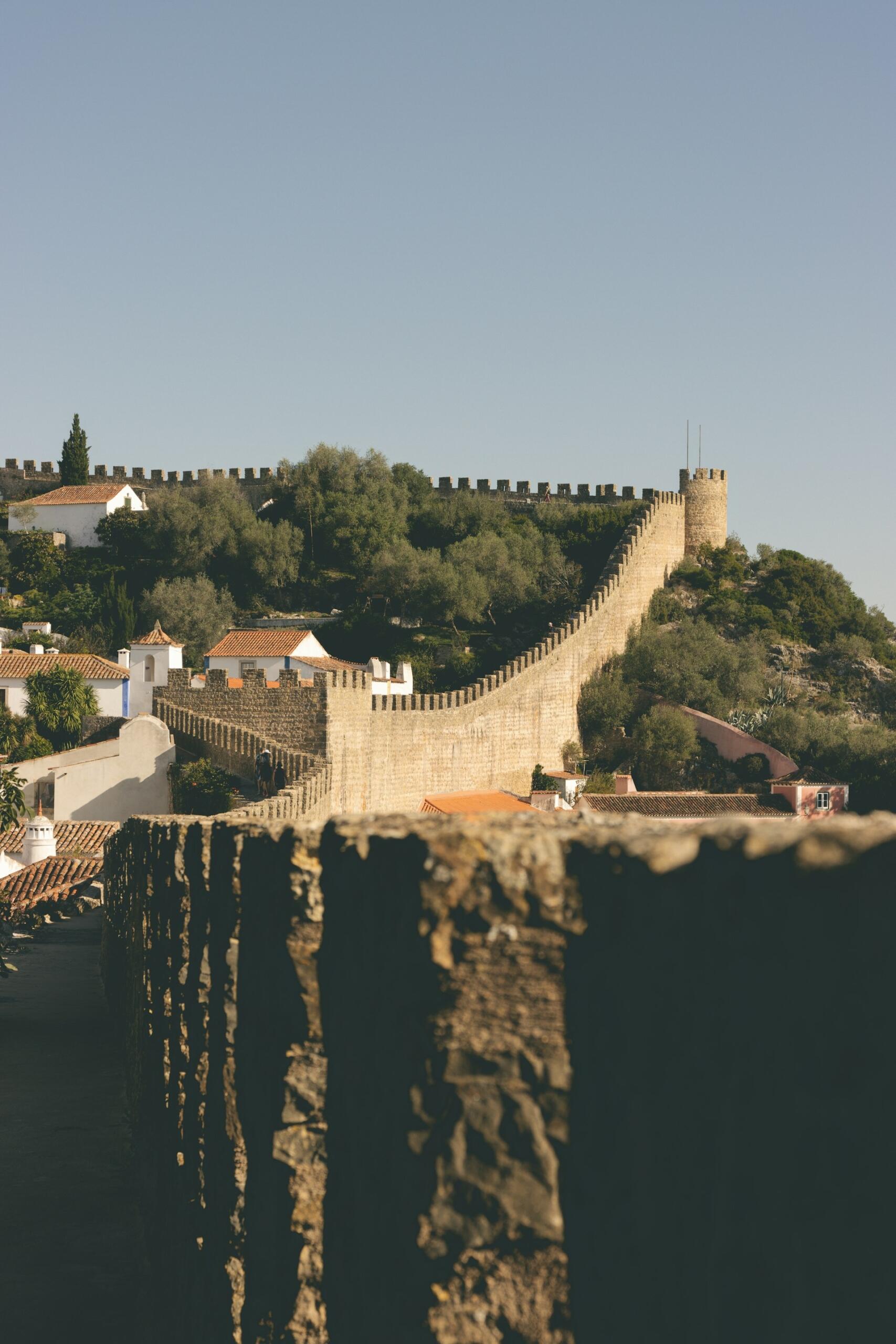 obidos városának várfala