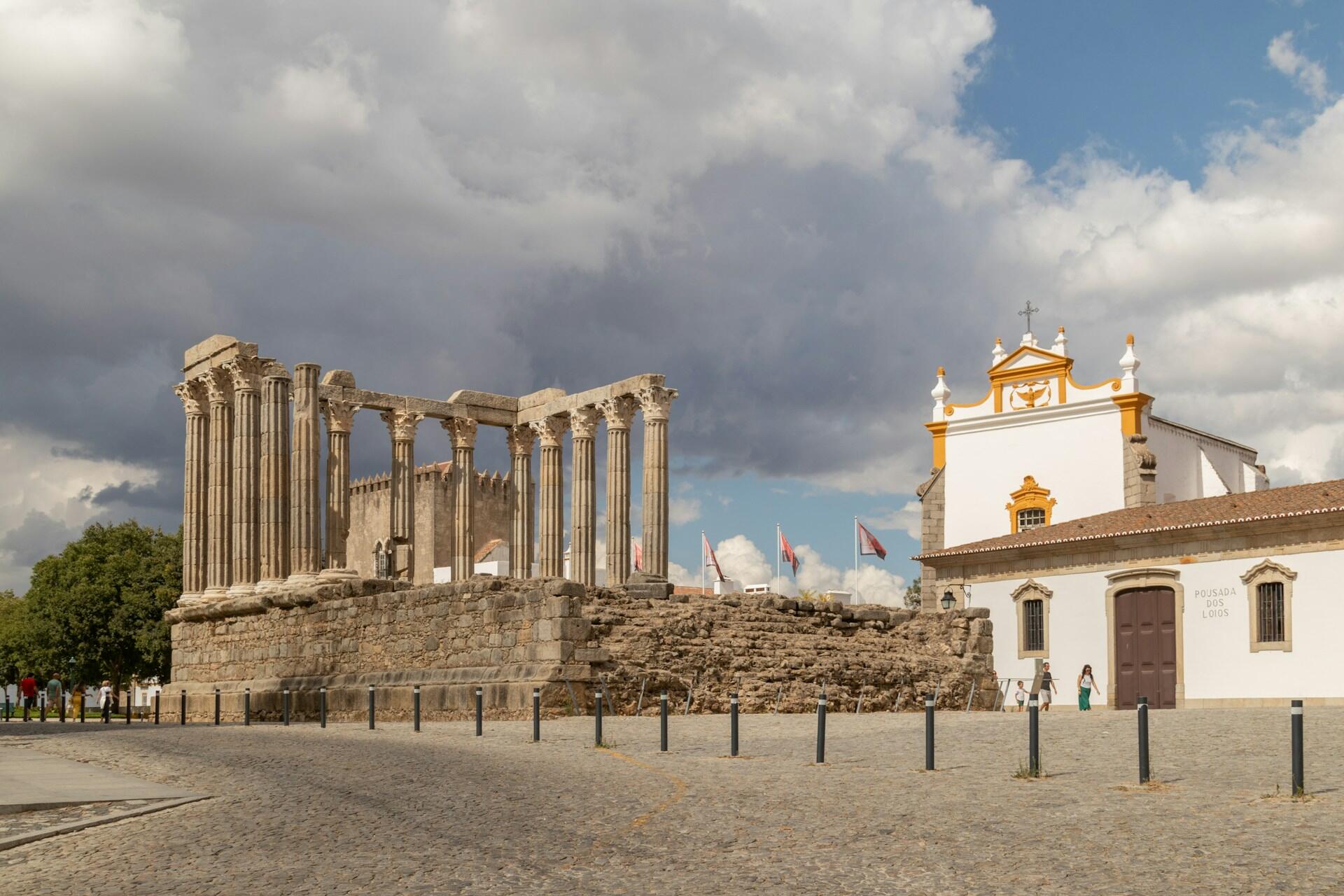 templo de diana római maradvány evora városában