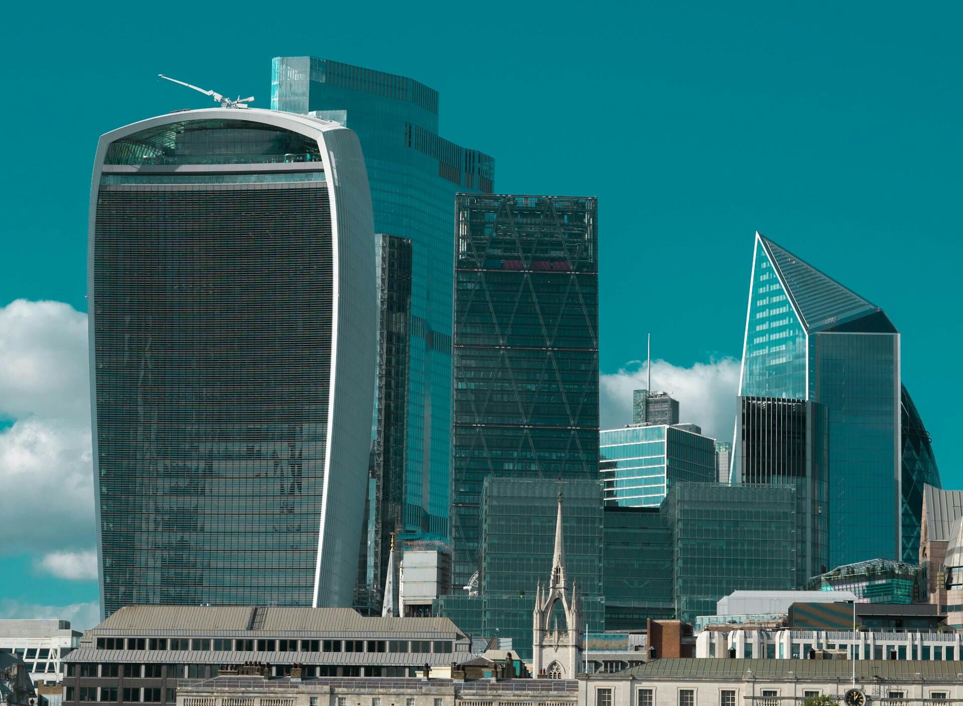 londoni felhőkarcolók