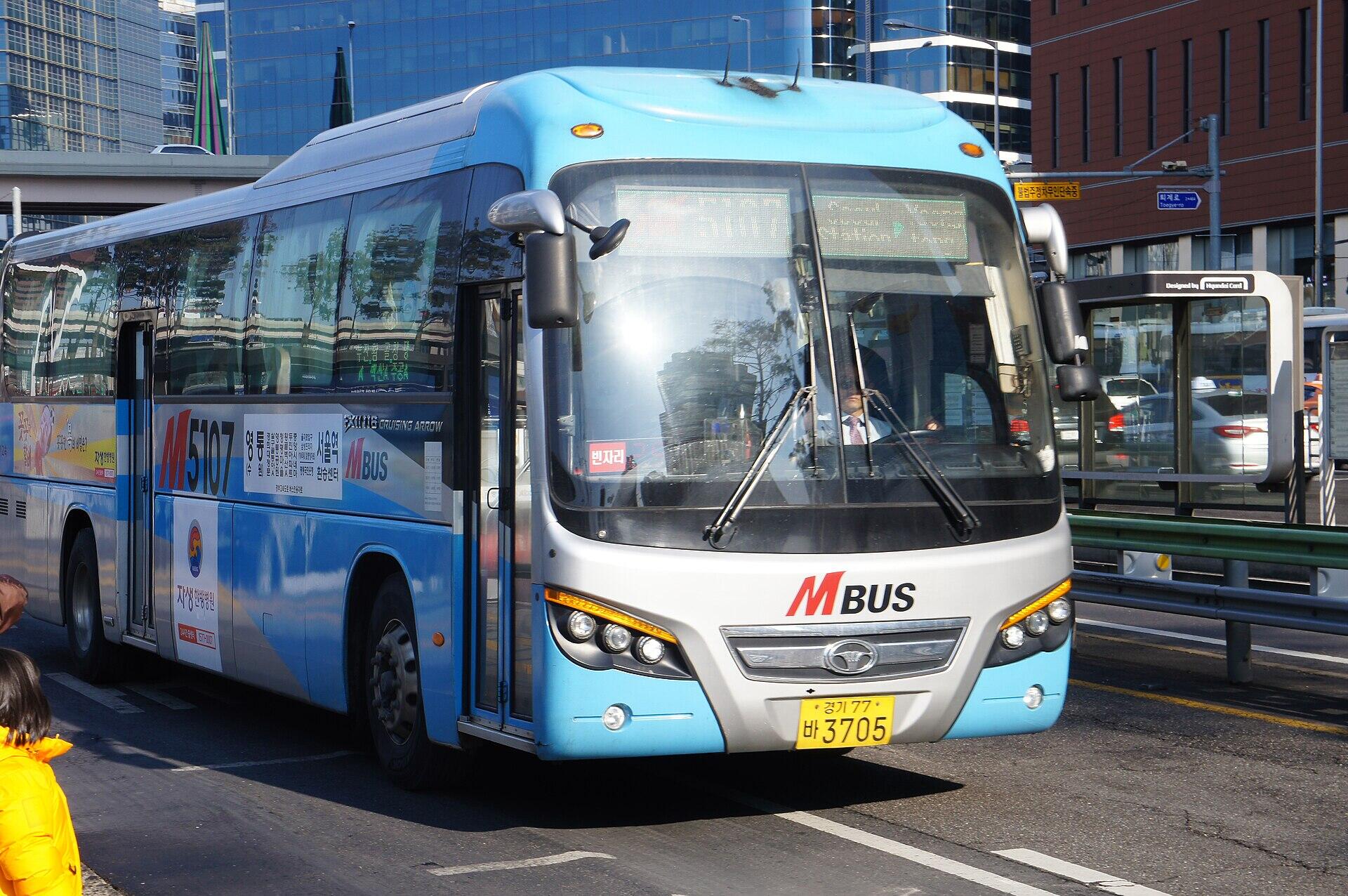 dél korea tömegközlekedése busszal