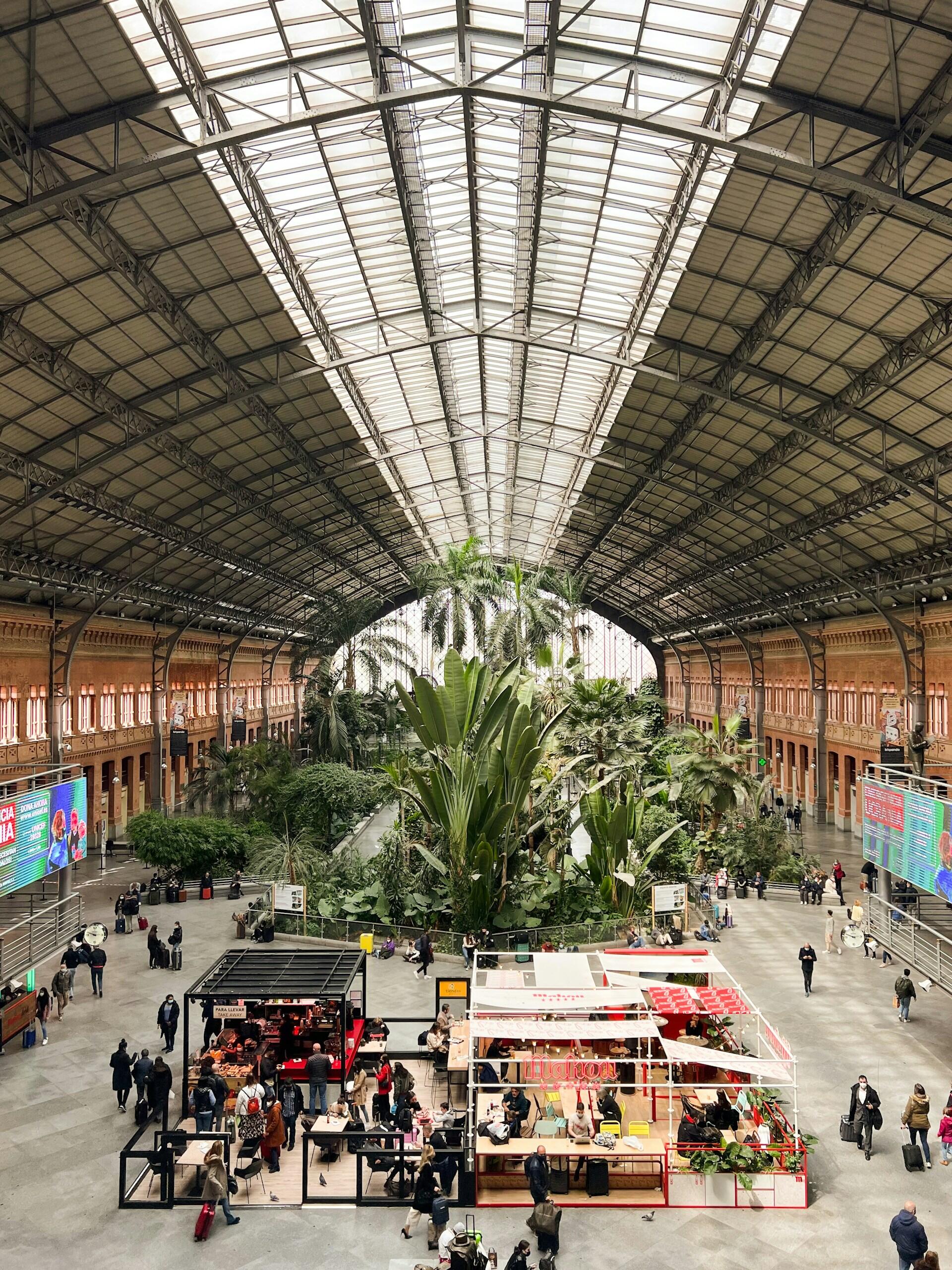 atocha pályaudvar madrid