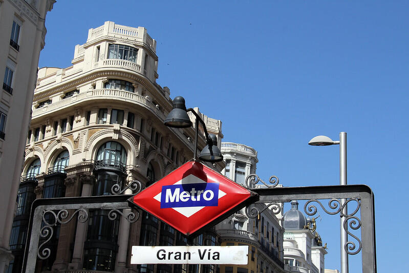 madrid gran via metró állomás