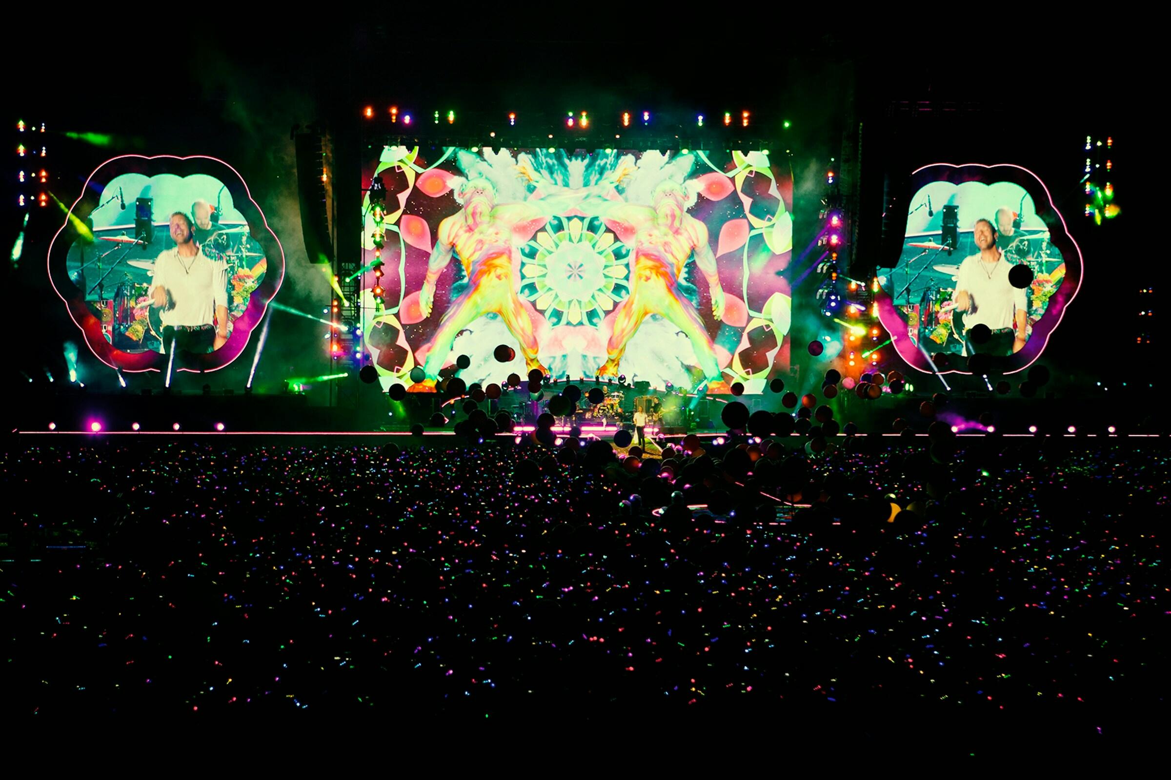 coldplay kivetítő