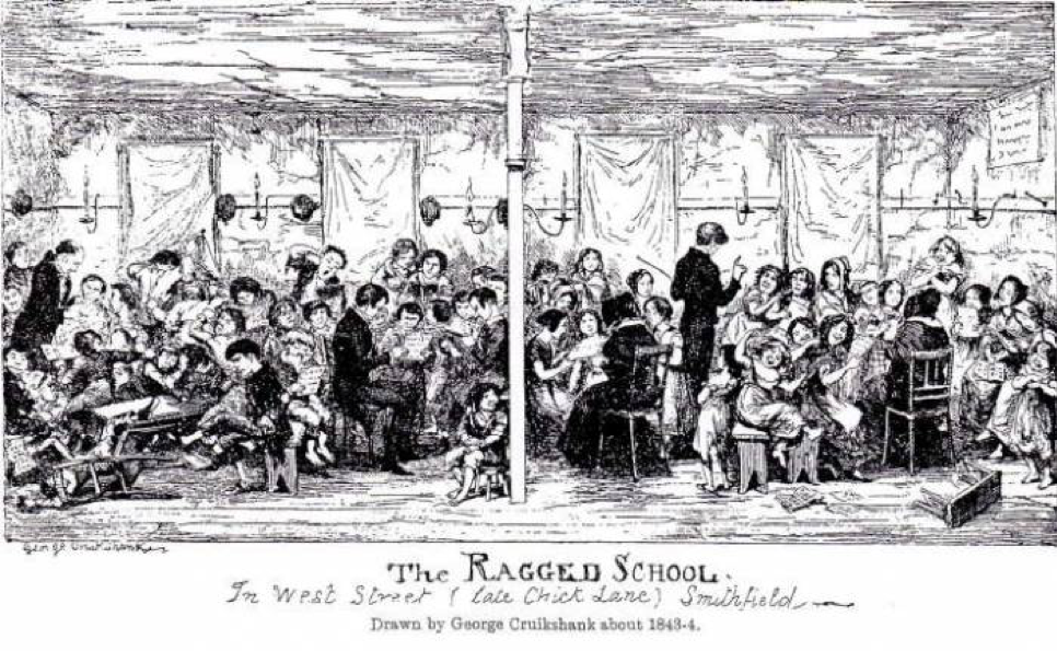 Charles Dickens mendatangi Ragged School