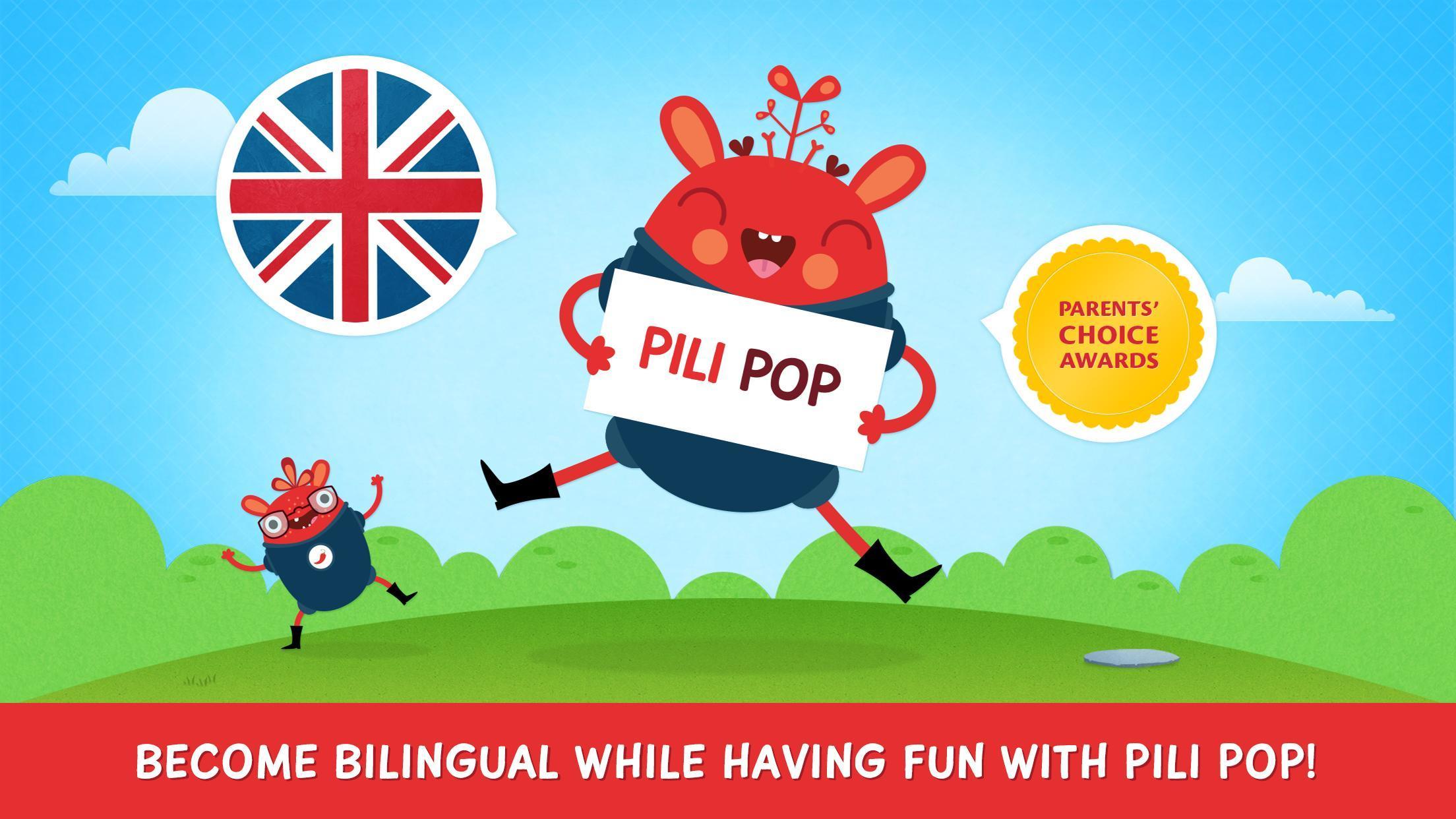 bermain dan belajar bahasa inggris bersama pili pop