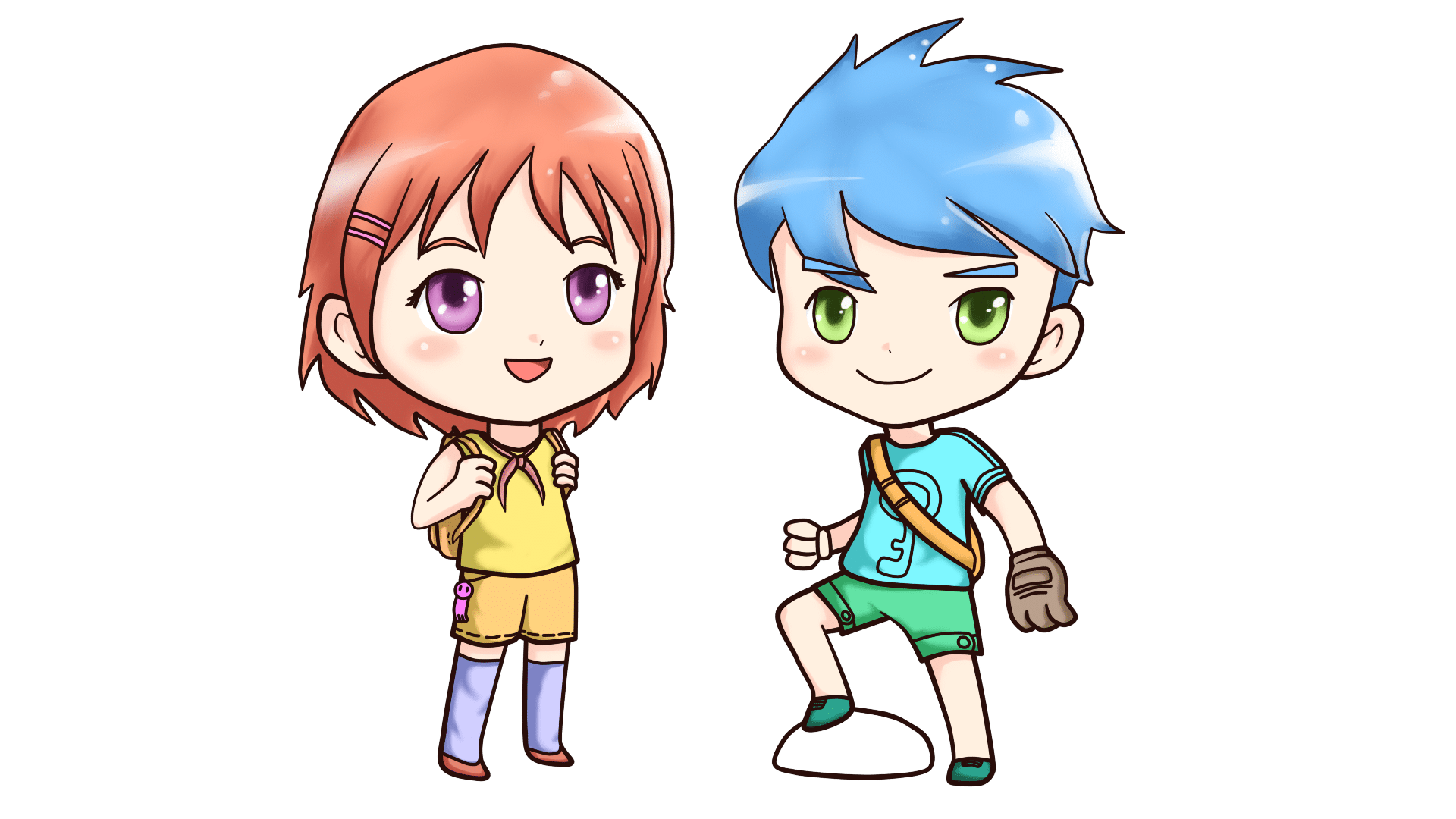 Karakter Chibi yang imut