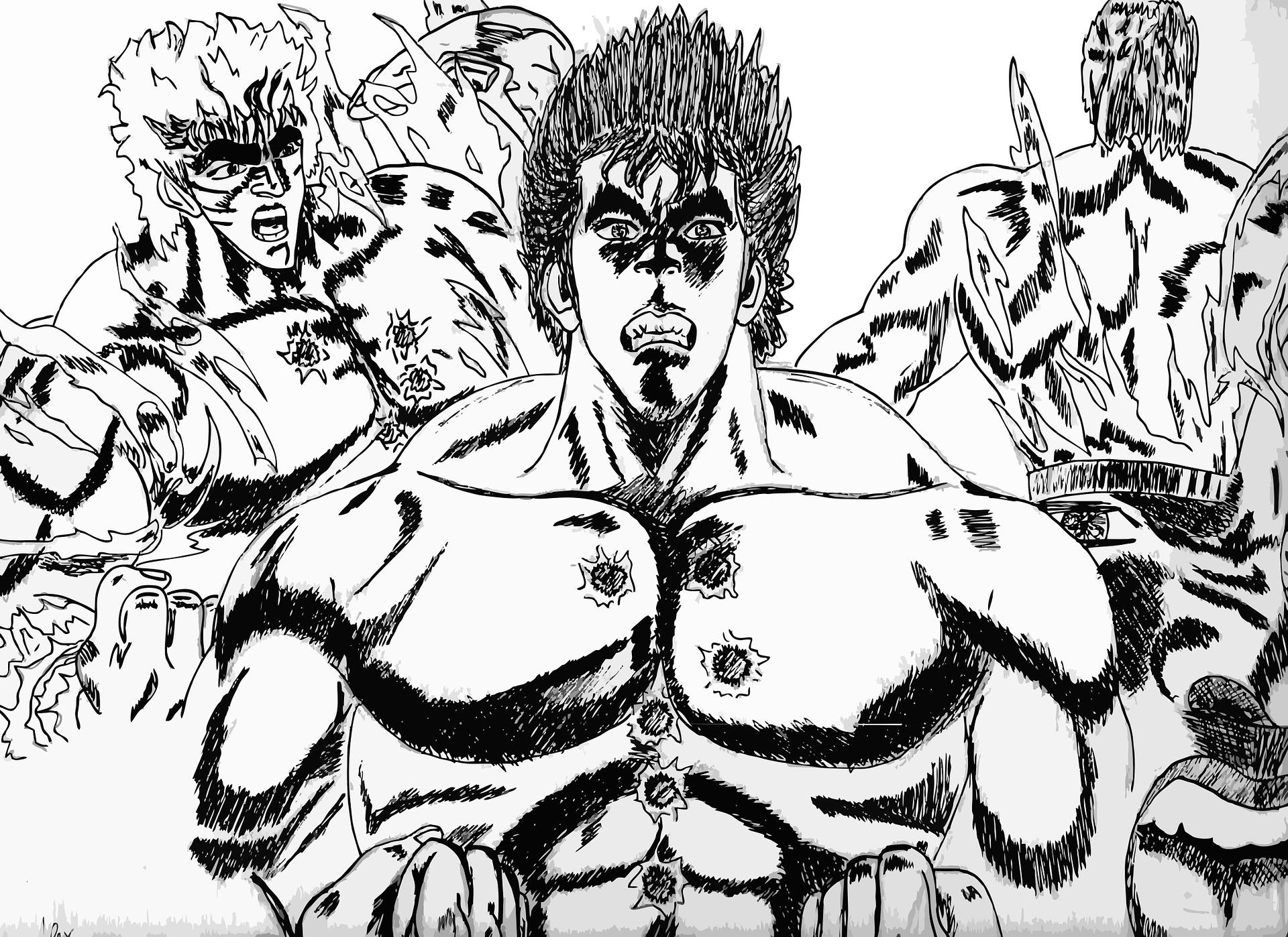 Manga lama bersakala abu-abu