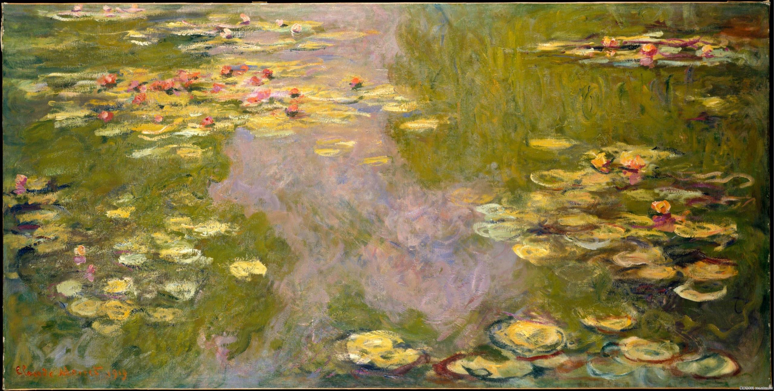 lukisan bunga Claude Monet
