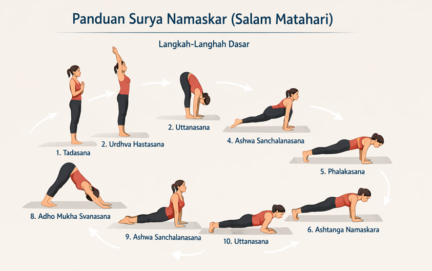Urutan gerakan yoga