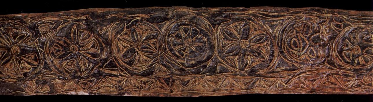 pola sulaman pakaian Ratu Arnegunde