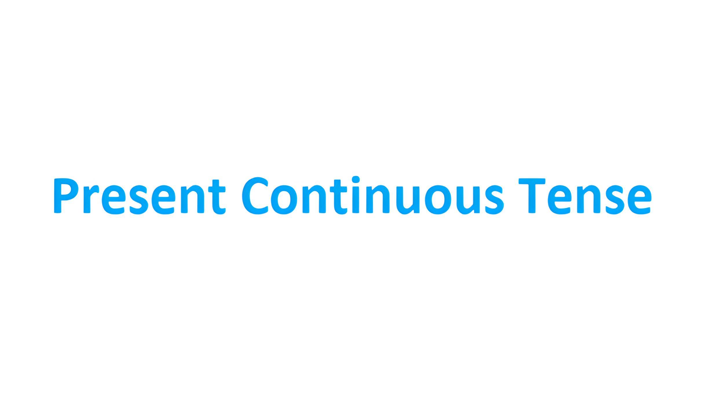 Rumus simple present continuous tense
