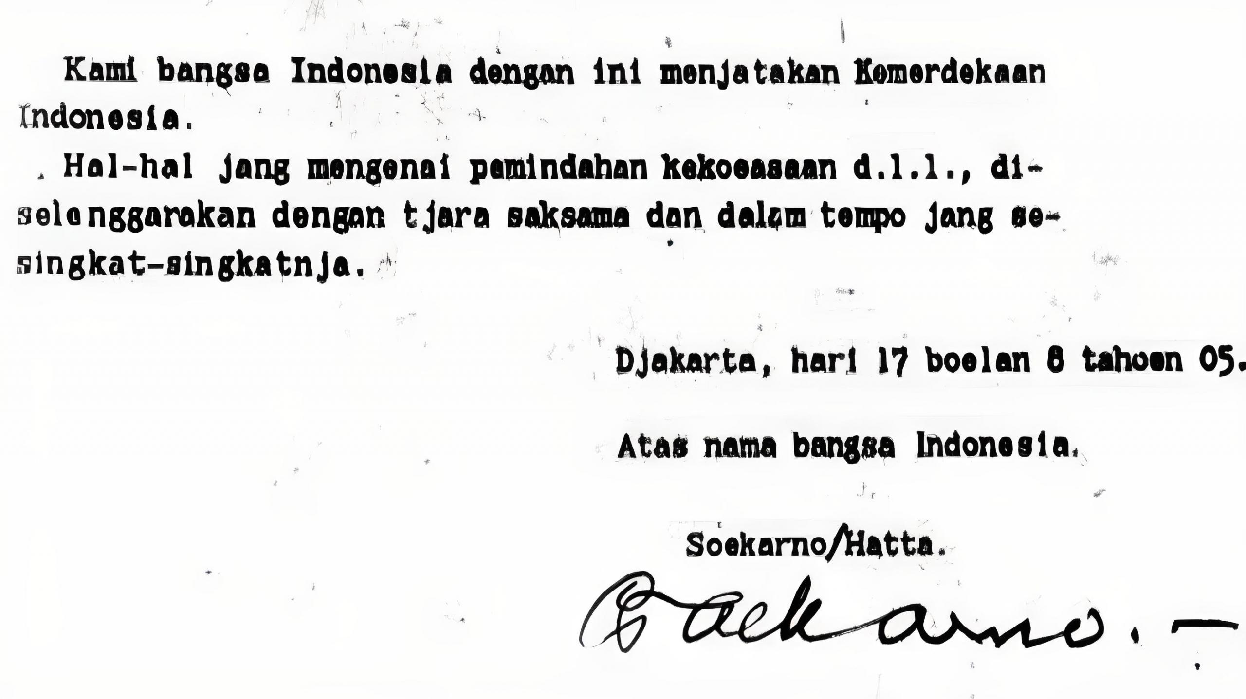 Apa hasil kesepakatan pada peristiwa rengasdengklok