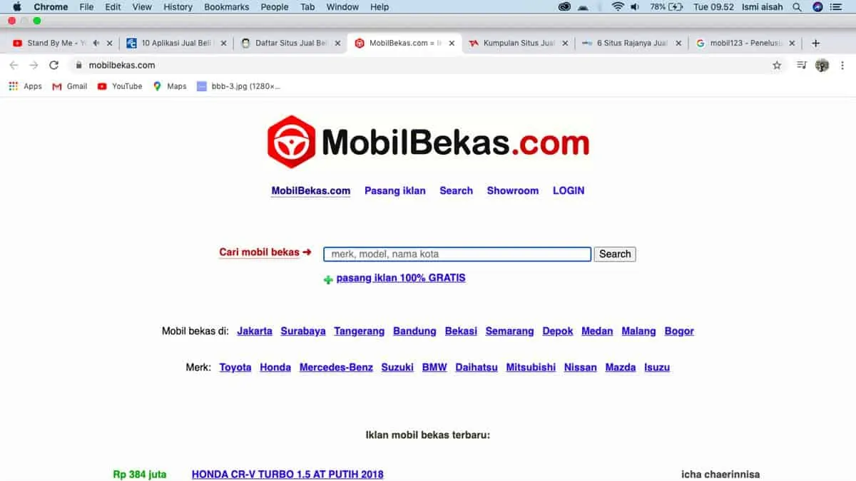 menjual mobil di mobilbekas.com