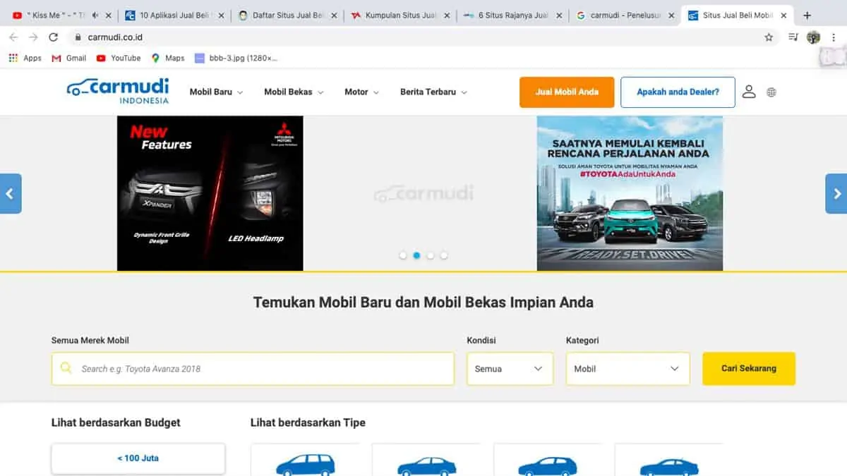 menjual mobil via carmudi