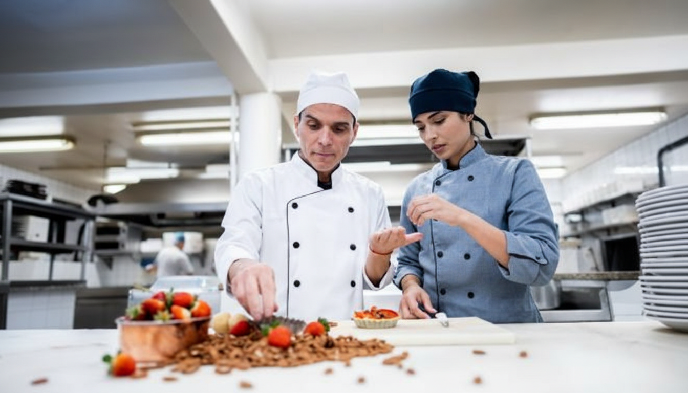 Memasak menu makanan