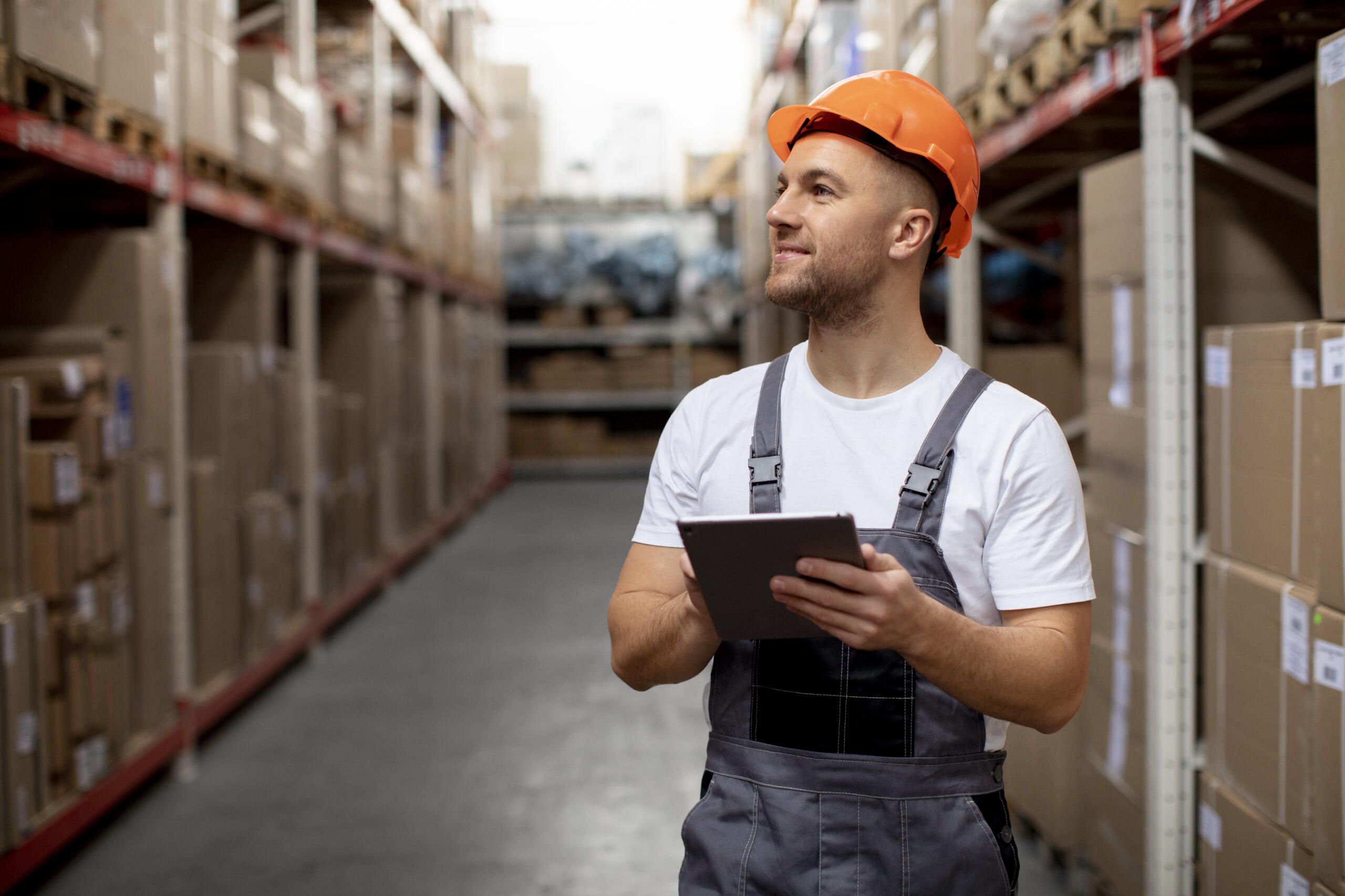 Seorang helper bahagia