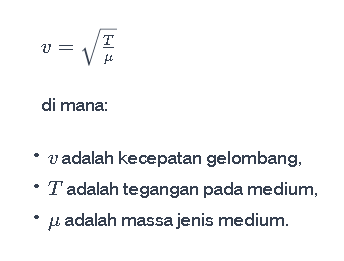 rumus gelombang mekanik