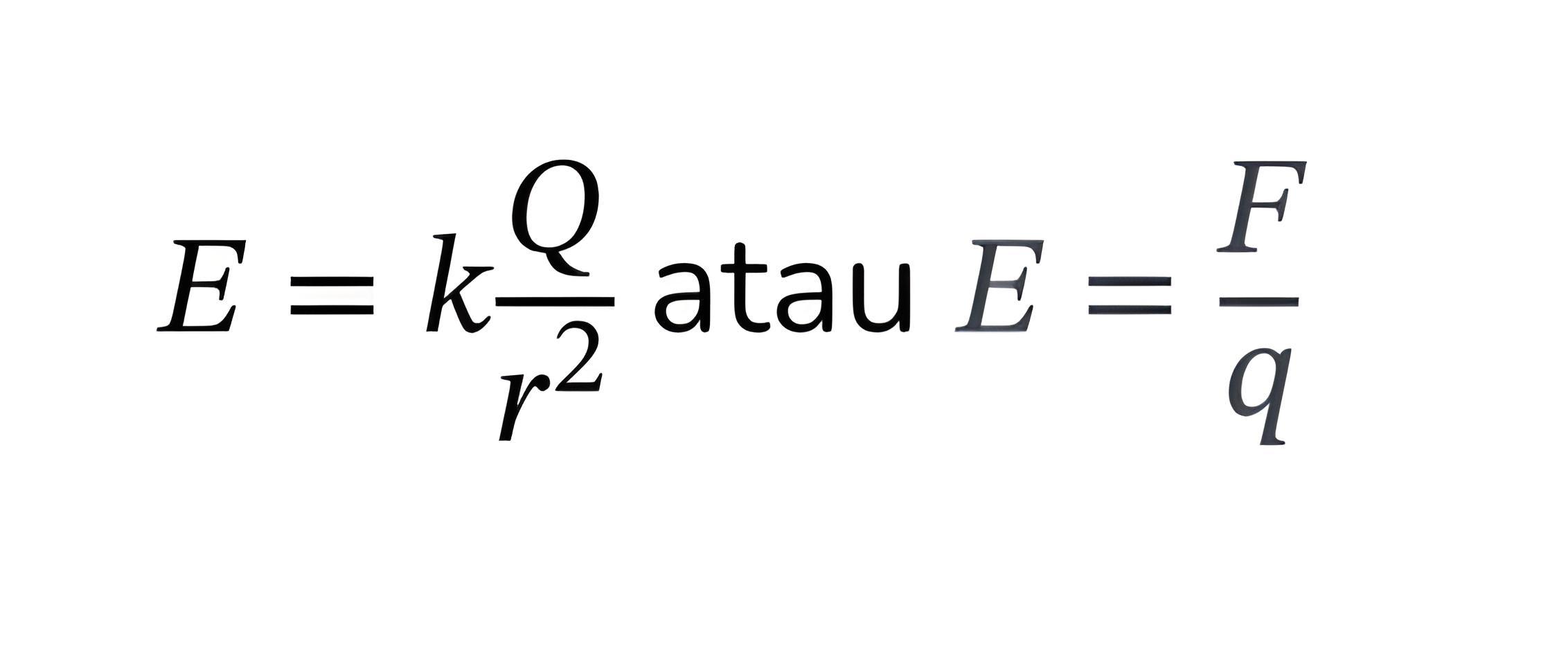 Rumus kuat medan listrik