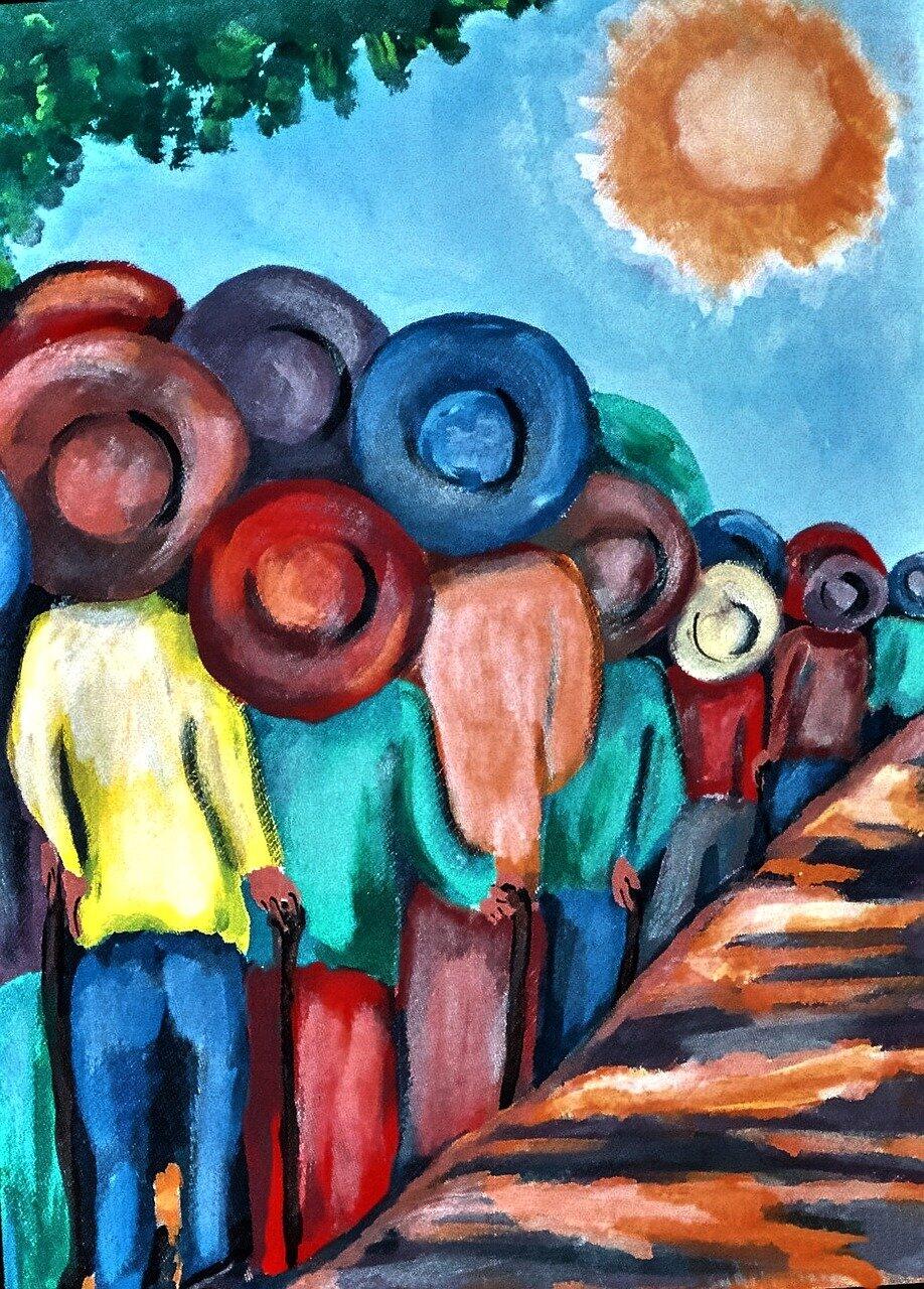 Inspirasi gambar cat akrilik 4