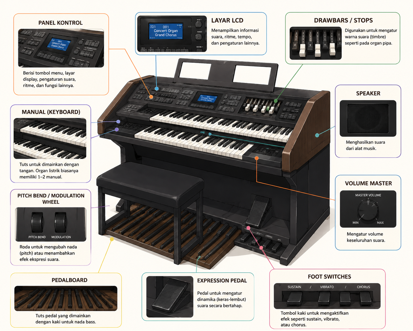 Diagram Komponen Organ Listrik