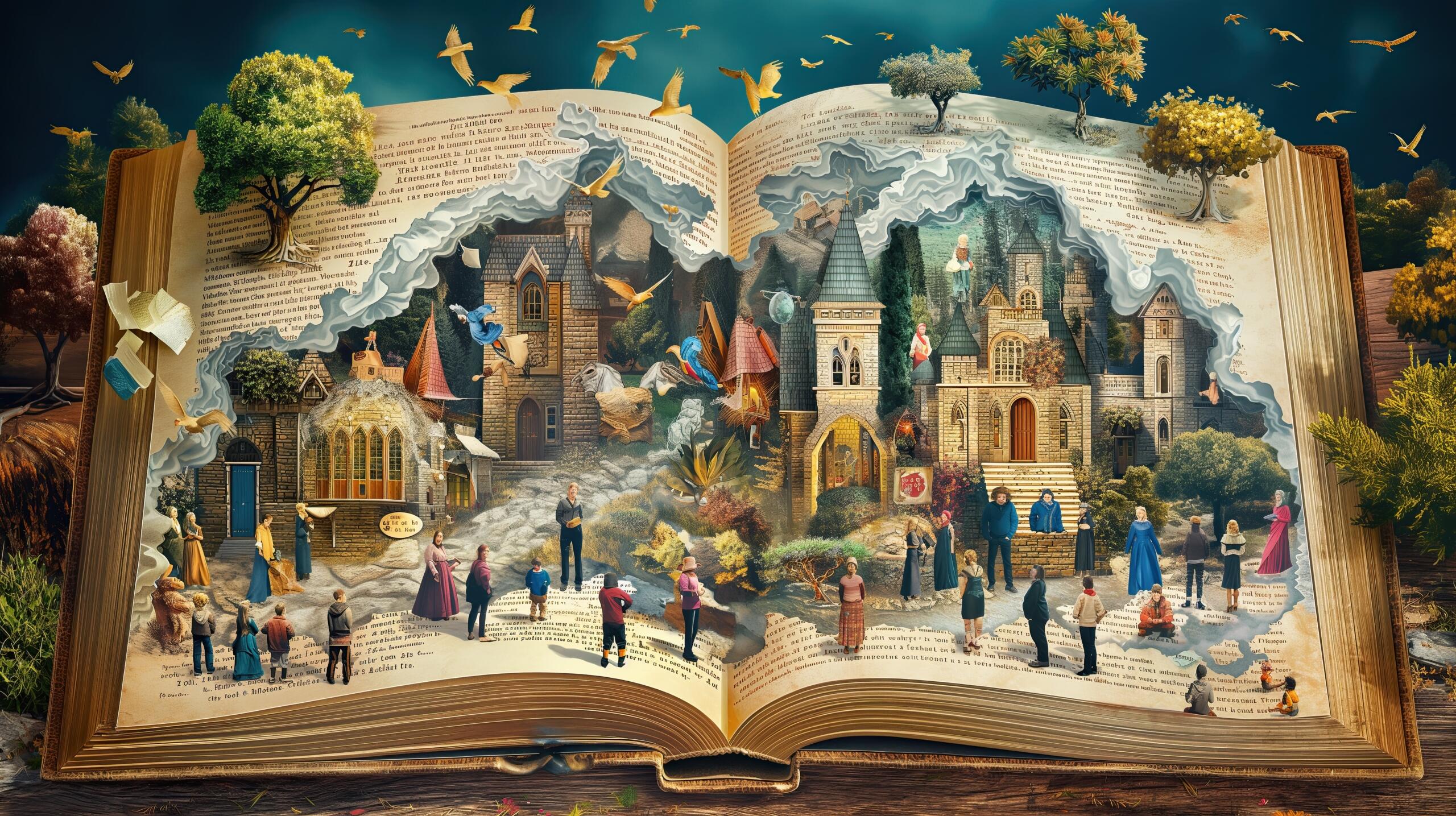 Gambaran alur Teks naratif dalam buku cerita