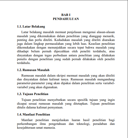 contoh pendahuluan