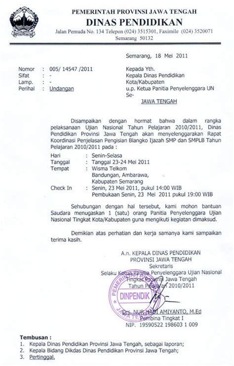 Contoh surat dinas
