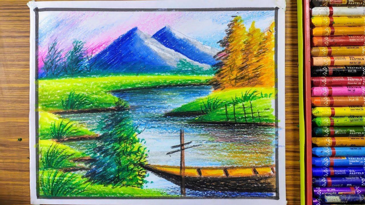 karya dengan pastel