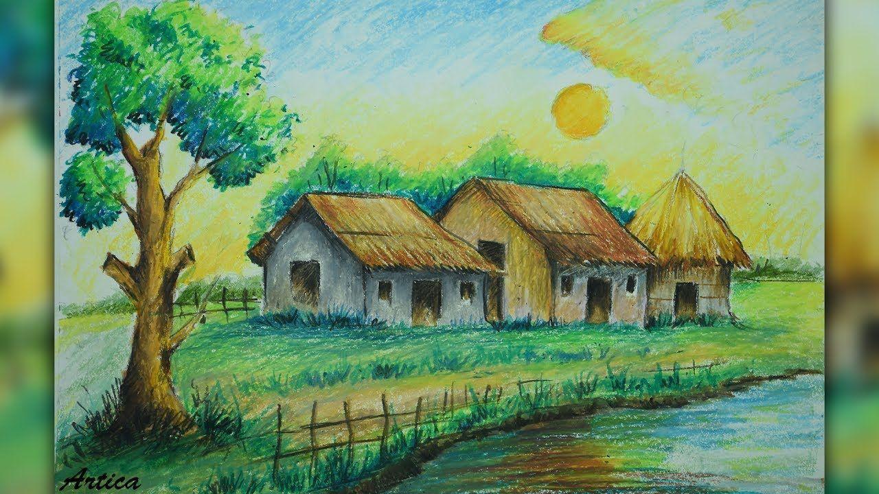 karya dengan pastel