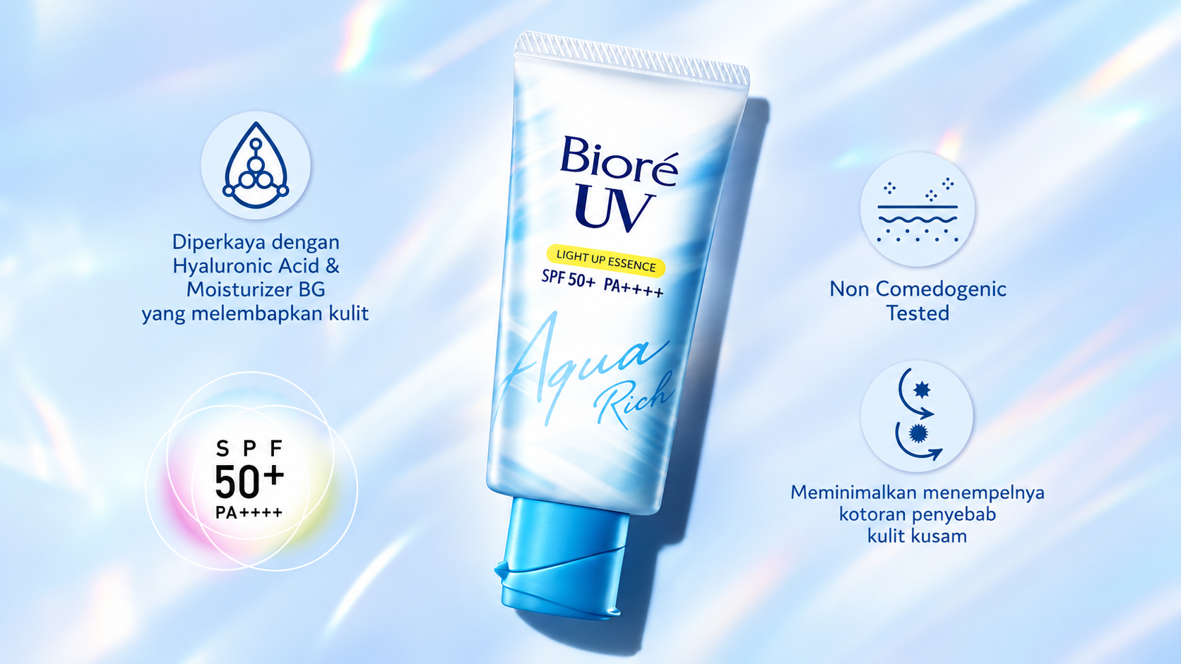 Biore UV Aqua Rich Light Up Essence SPF50