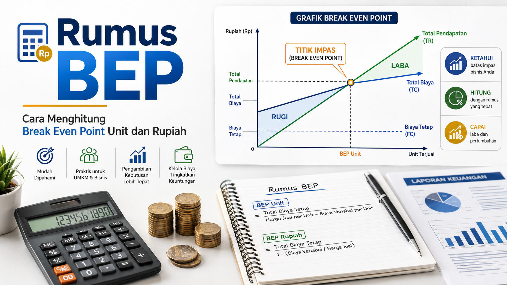 Rumus BEP: Cara Hitung, Contoh, dan Analisis Usaha