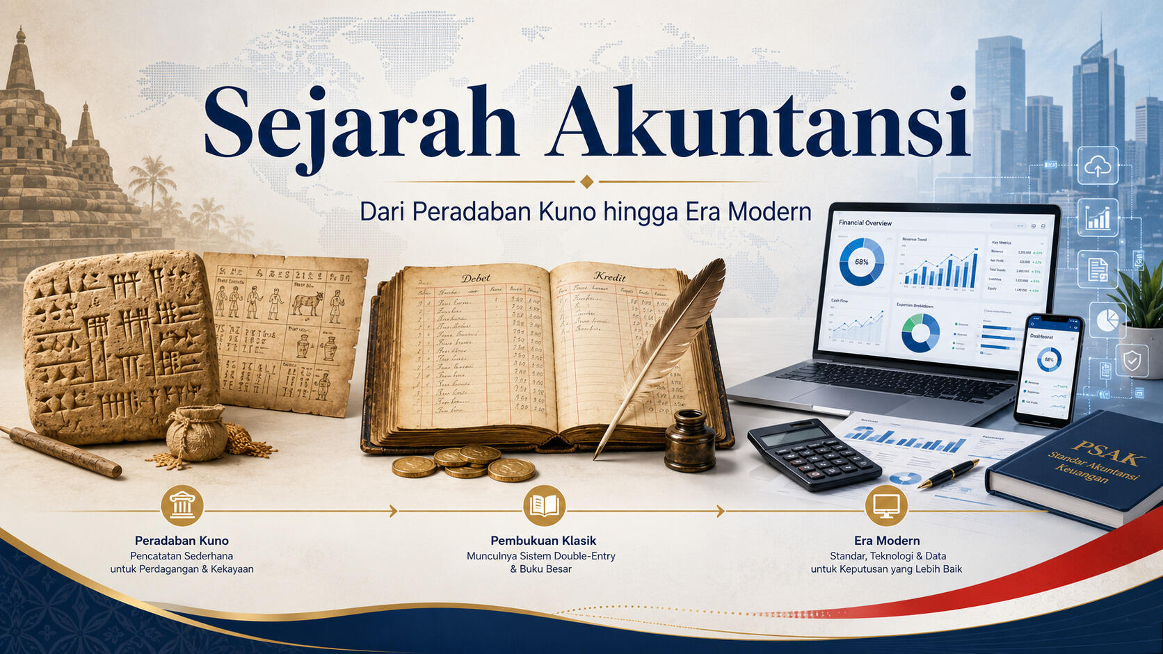 Sejarah Akuntansi: Dari Dunia hingga Indonesia