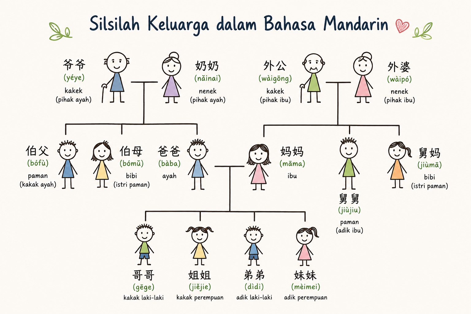 ilustrasi silsilah keluarga