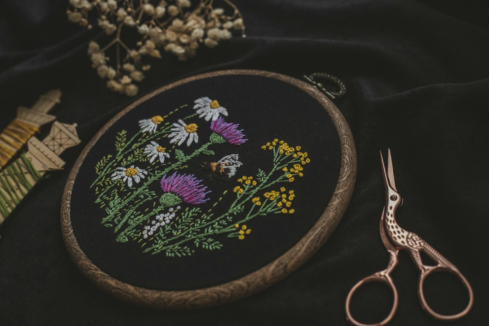 An embroidery pattern.