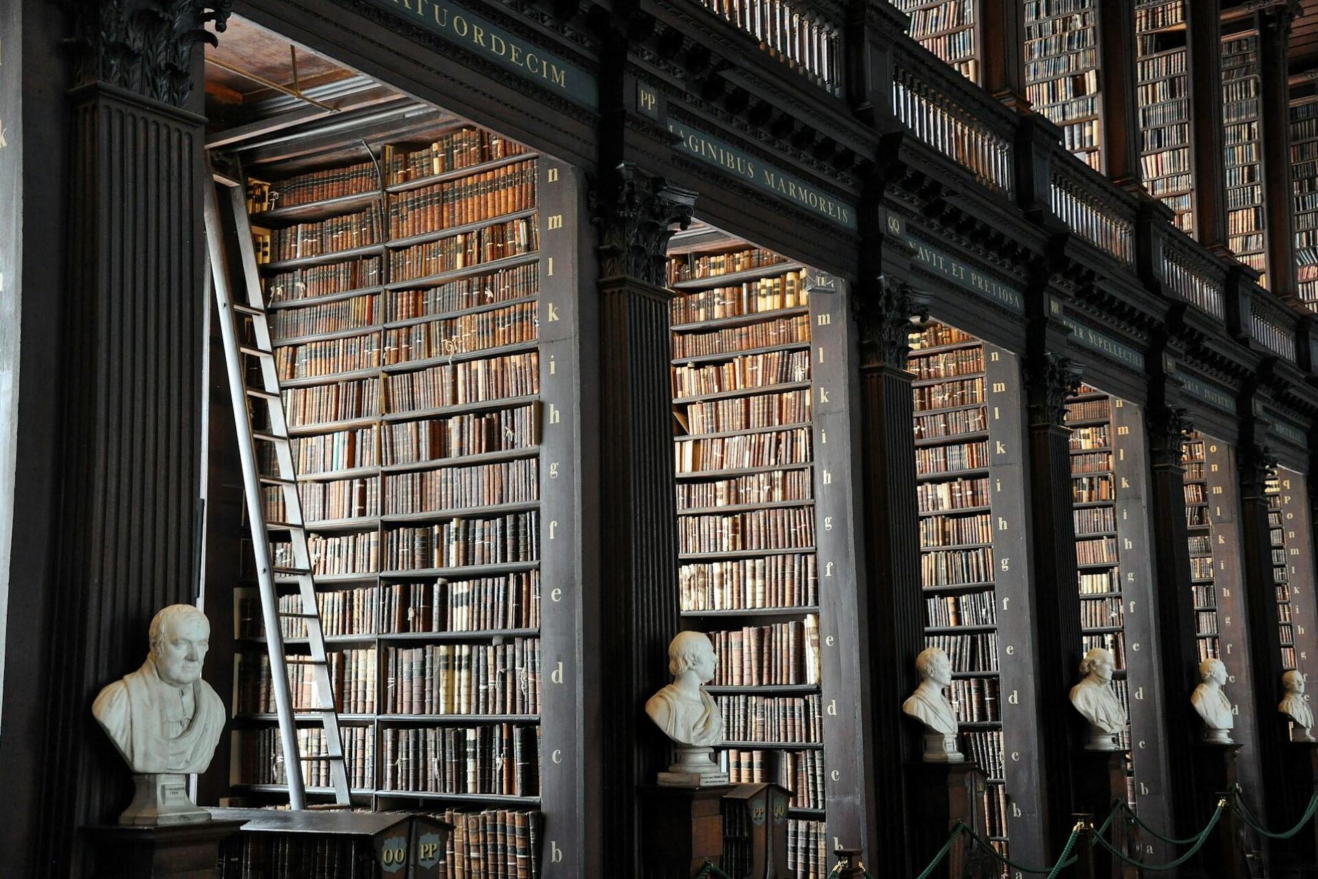 The library at Trinity College, Dublin.